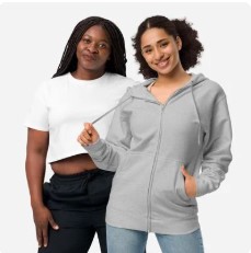 Women's Crop Tops & Zip Hoodies