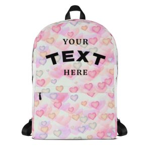 Watercolor Hearts Backpack