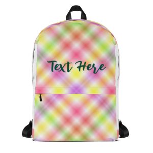 Personalized Green Yellow Red Backpack