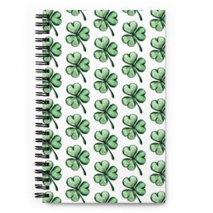 Shamrock Spiral notebook