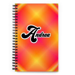 Letter A Spiral notebook