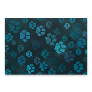 Dog Paw Print Watercolor Wrapping paper sheets