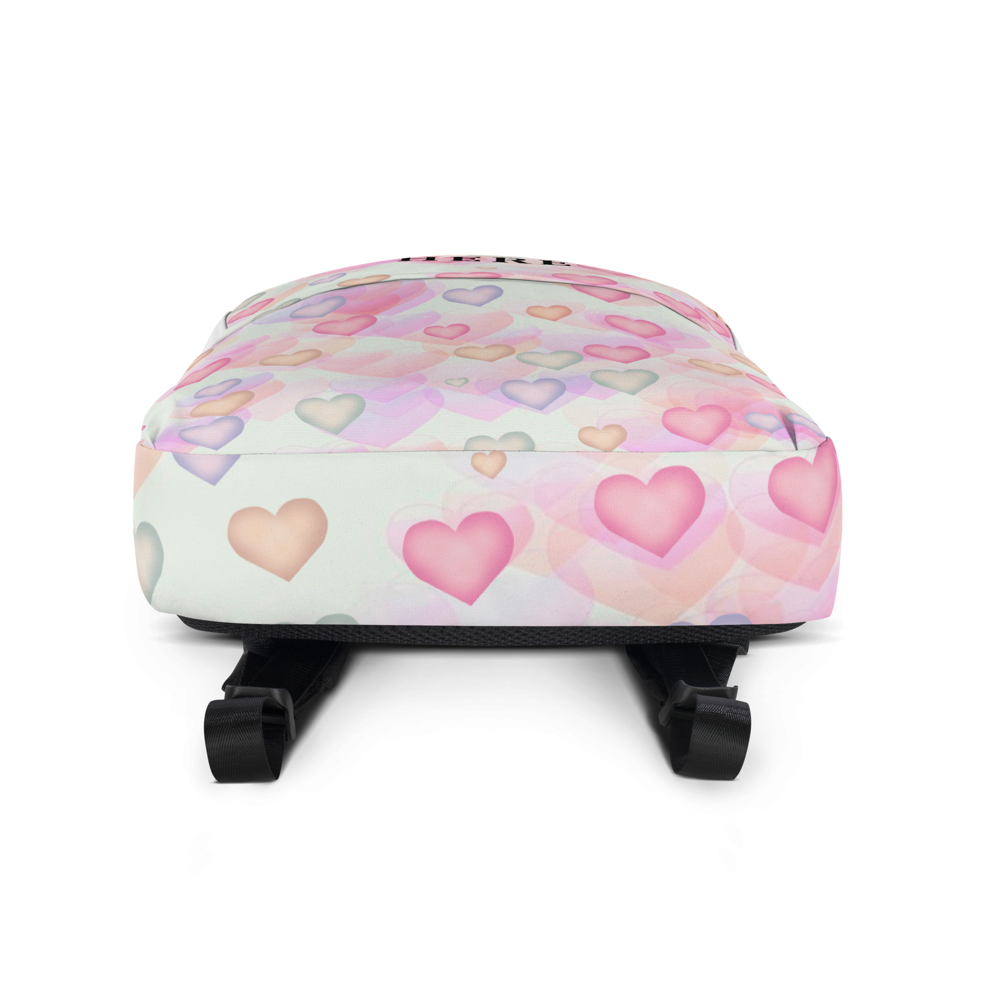Watercolor Hearts Backpack - Image 4