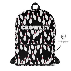 Personalized Last Name Bowling Backpack