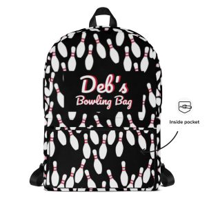 Personalized Bowling Pin Backpack