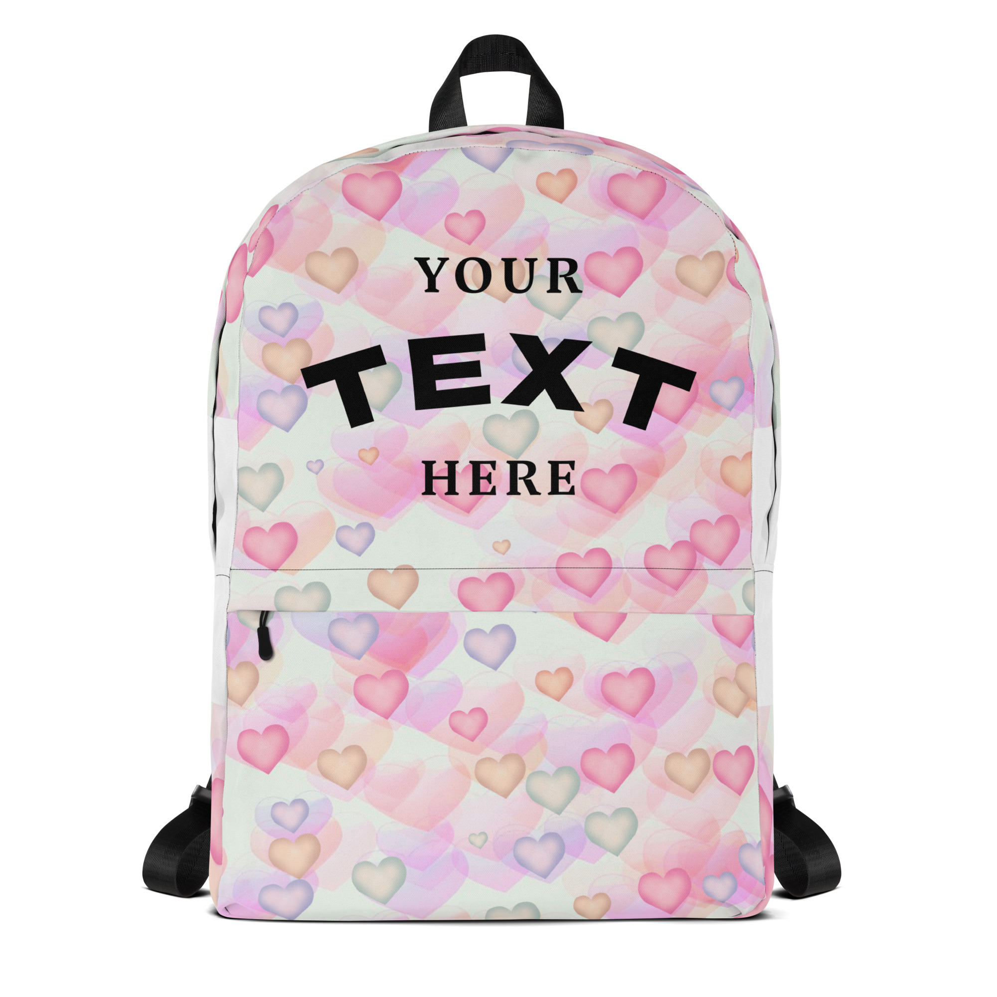Watercolor Hearts Backpack - Image 5
