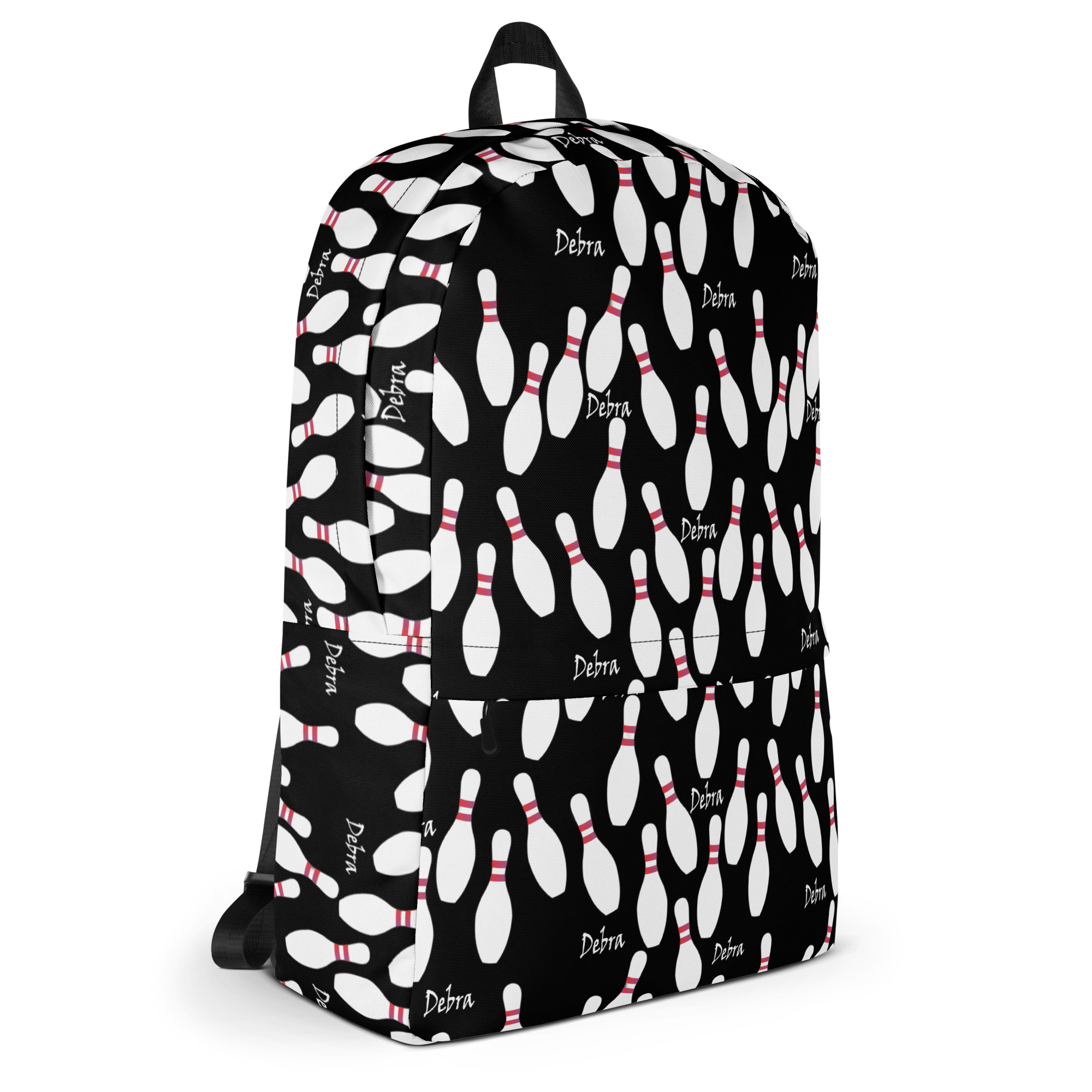 Custom Name Bowling Pin Backpack - Image 6