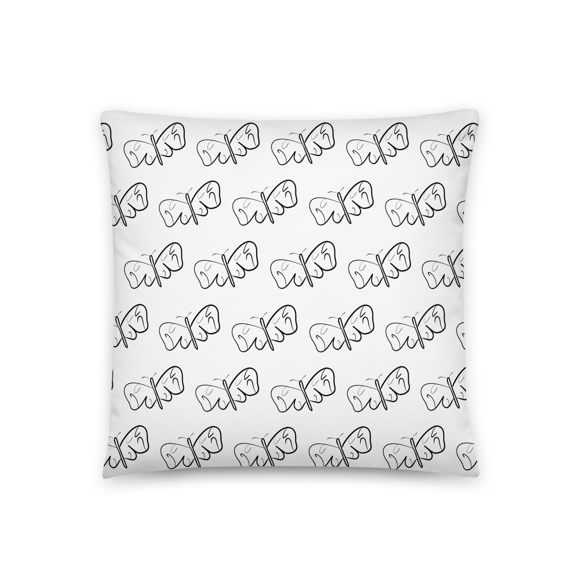 Black and White Butterfly Basic Pillow - Image 8