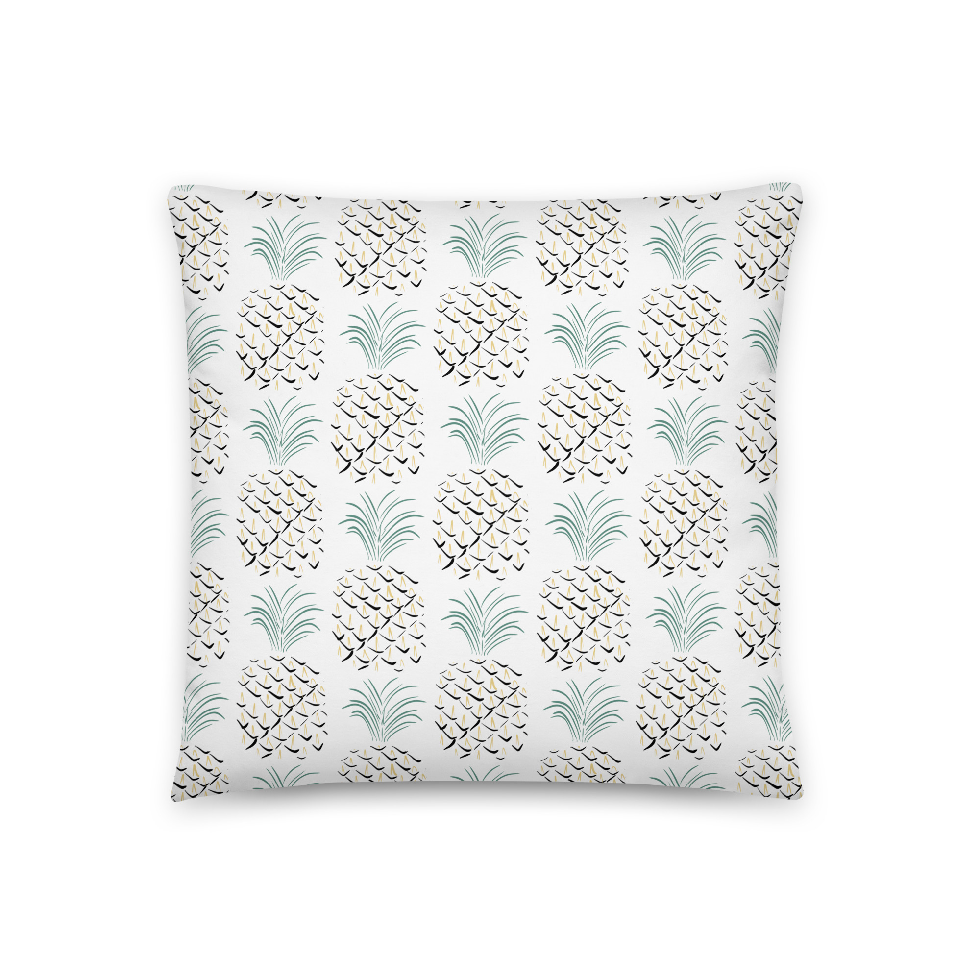 Pineapple Abstract Art Basic Pillow - Image 7