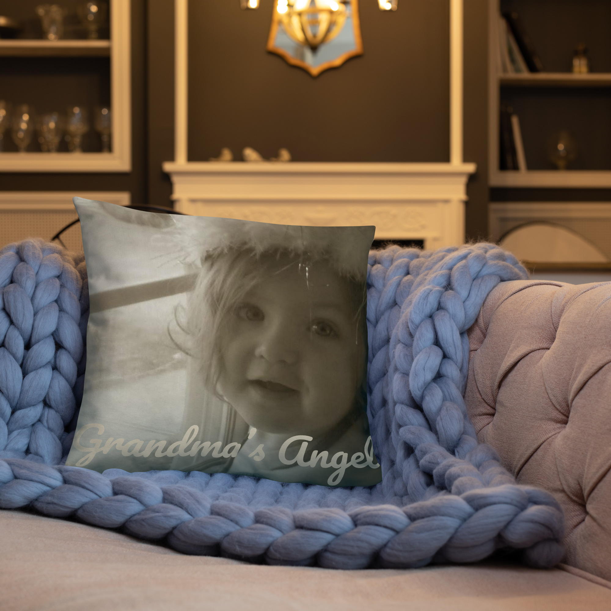 Grandchild Photo Basic Pillow - Image 4