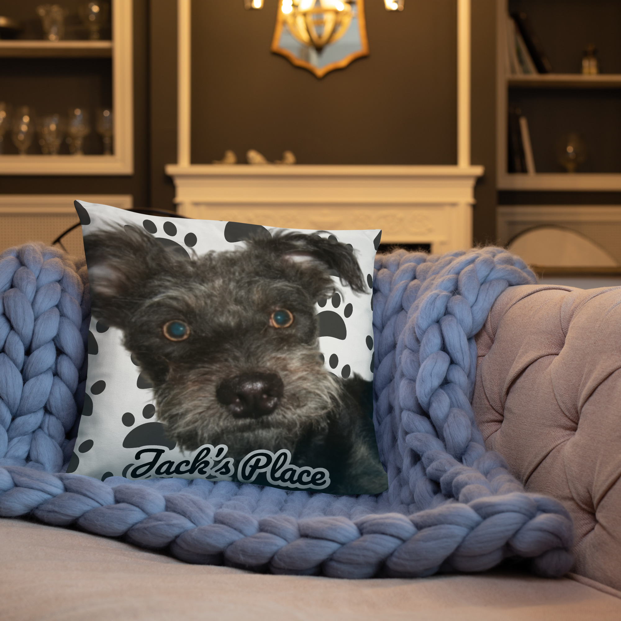 Personalized Dog Basic Throw Pillow - Image 5