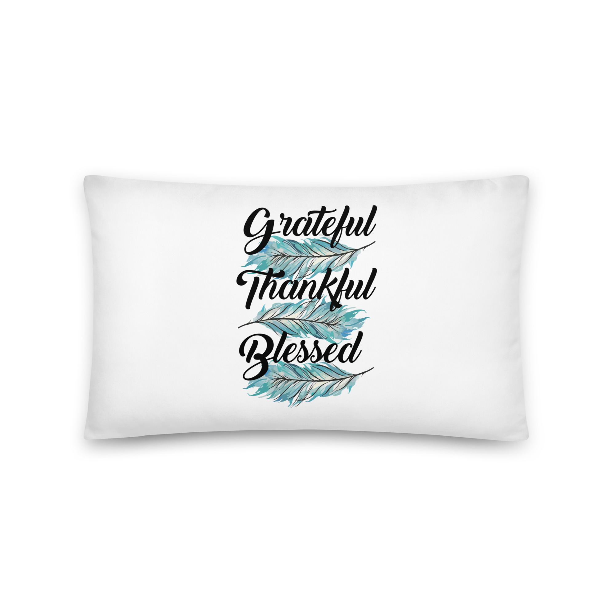 Thankful Grateful Blessed Basic Pillow - Image 9