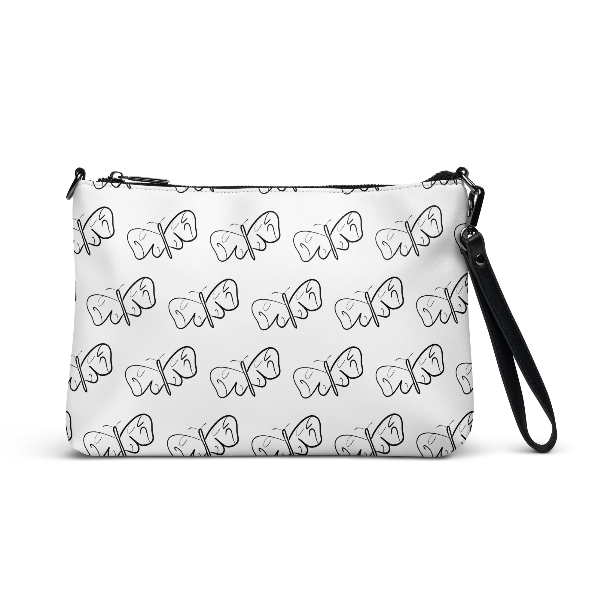 Black and White Butterfly Crossbody bag - Image 2