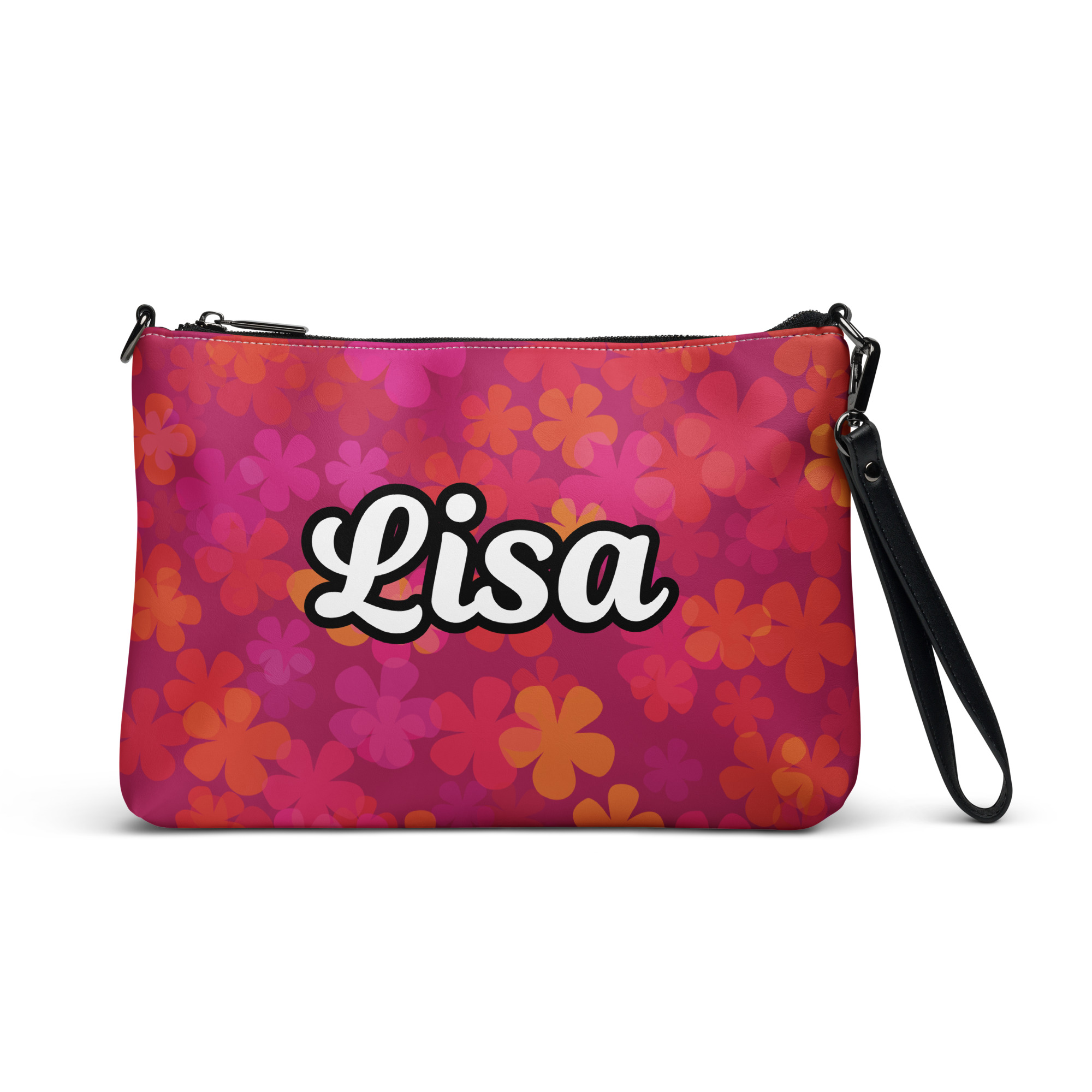Custom Name Retro Floral Crossbody bag - Image 2