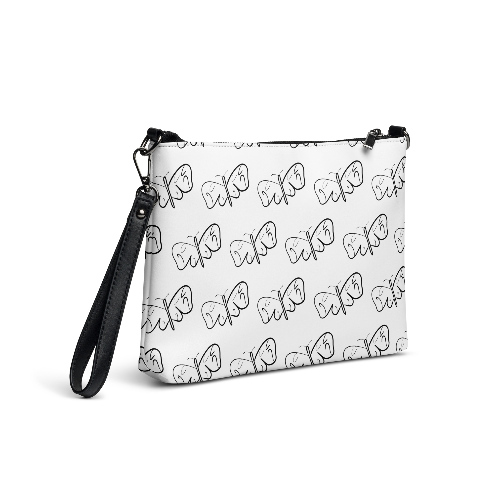 Black and White Butterfly Crossbody bag - Image 3