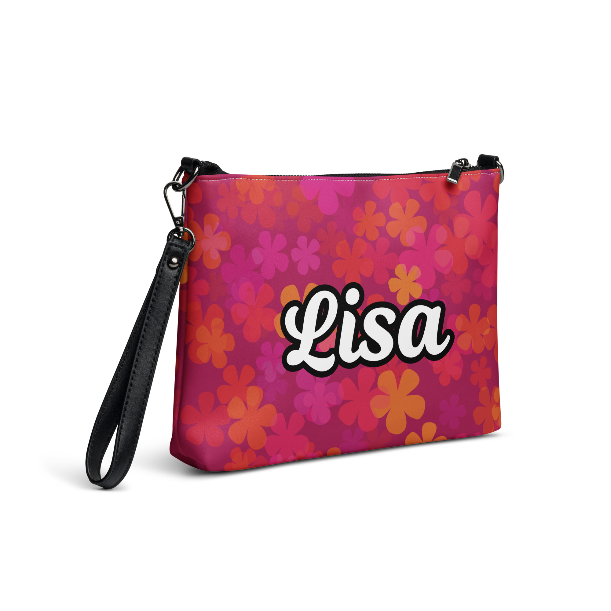 Custom Name Retro Floral Crossbody bag - Image 3