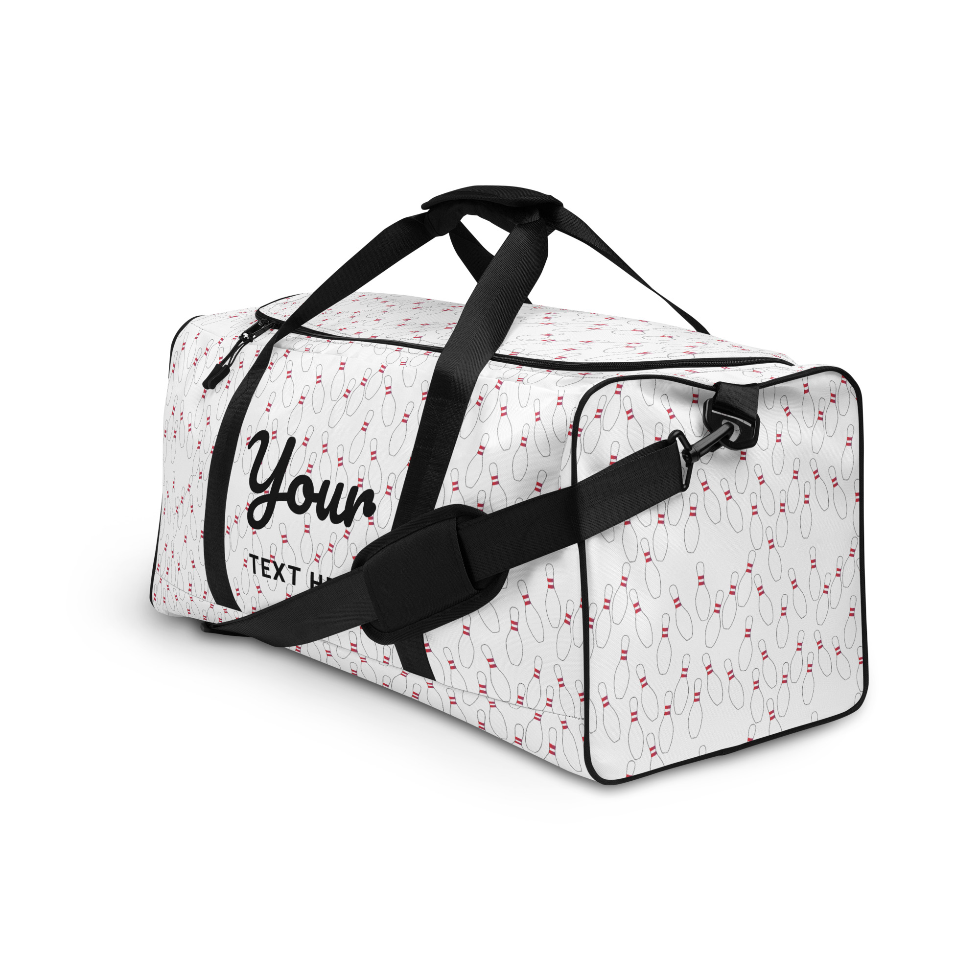 Bowling Pin Duffle Bag: Sports Travel Gym Bag - Image 8