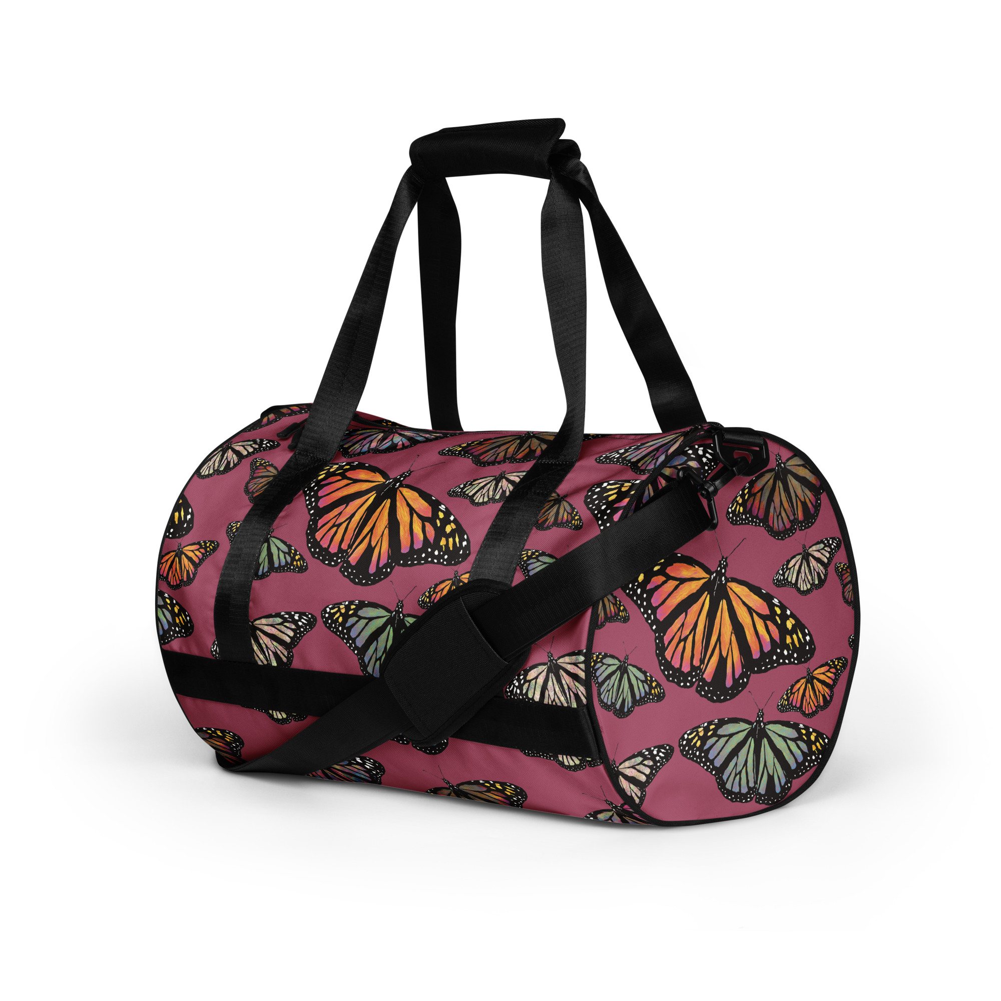 Colorful Butterfly All-over print gym bag - Image 6