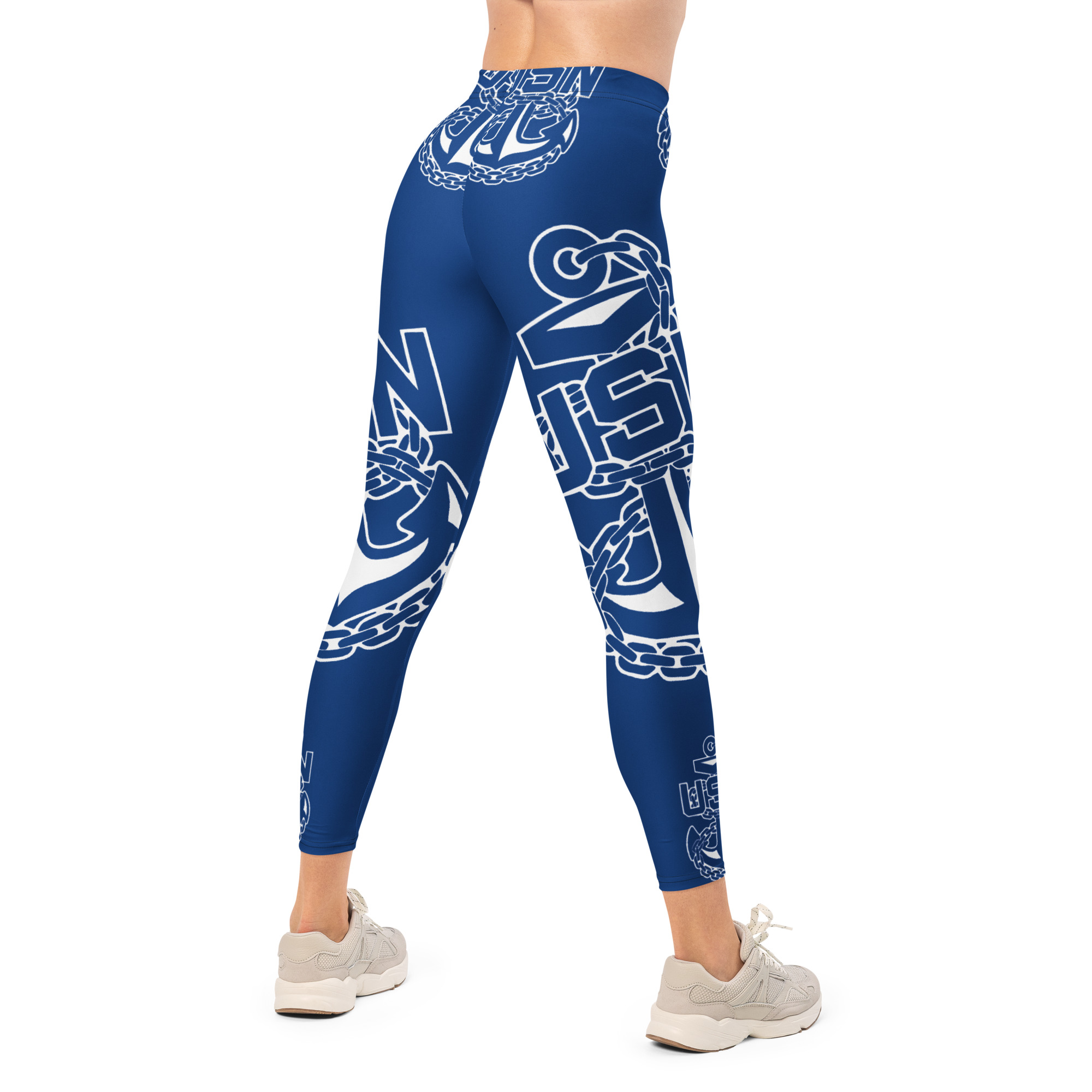 Large Print Military Navy Leggings - Image 3