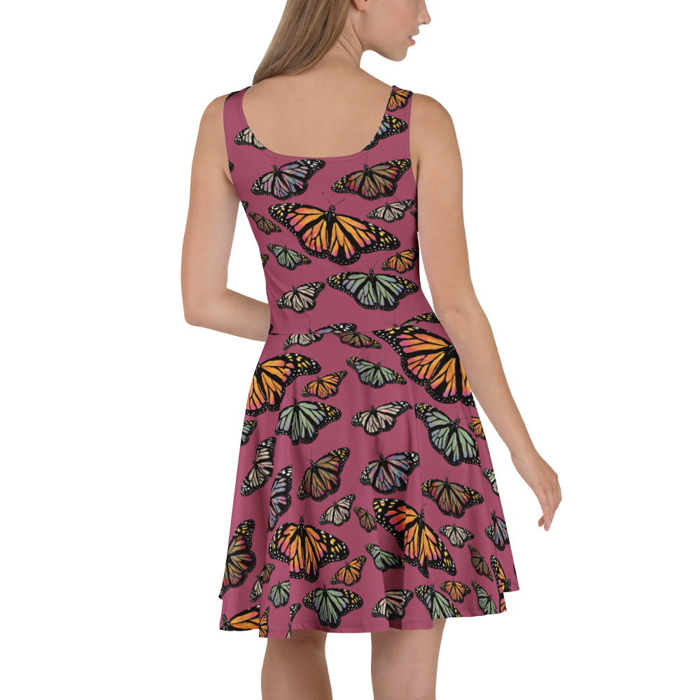 Colorful Butterfly Skater Dress - Image 6