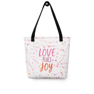 Love Peace Joy Tote bag
