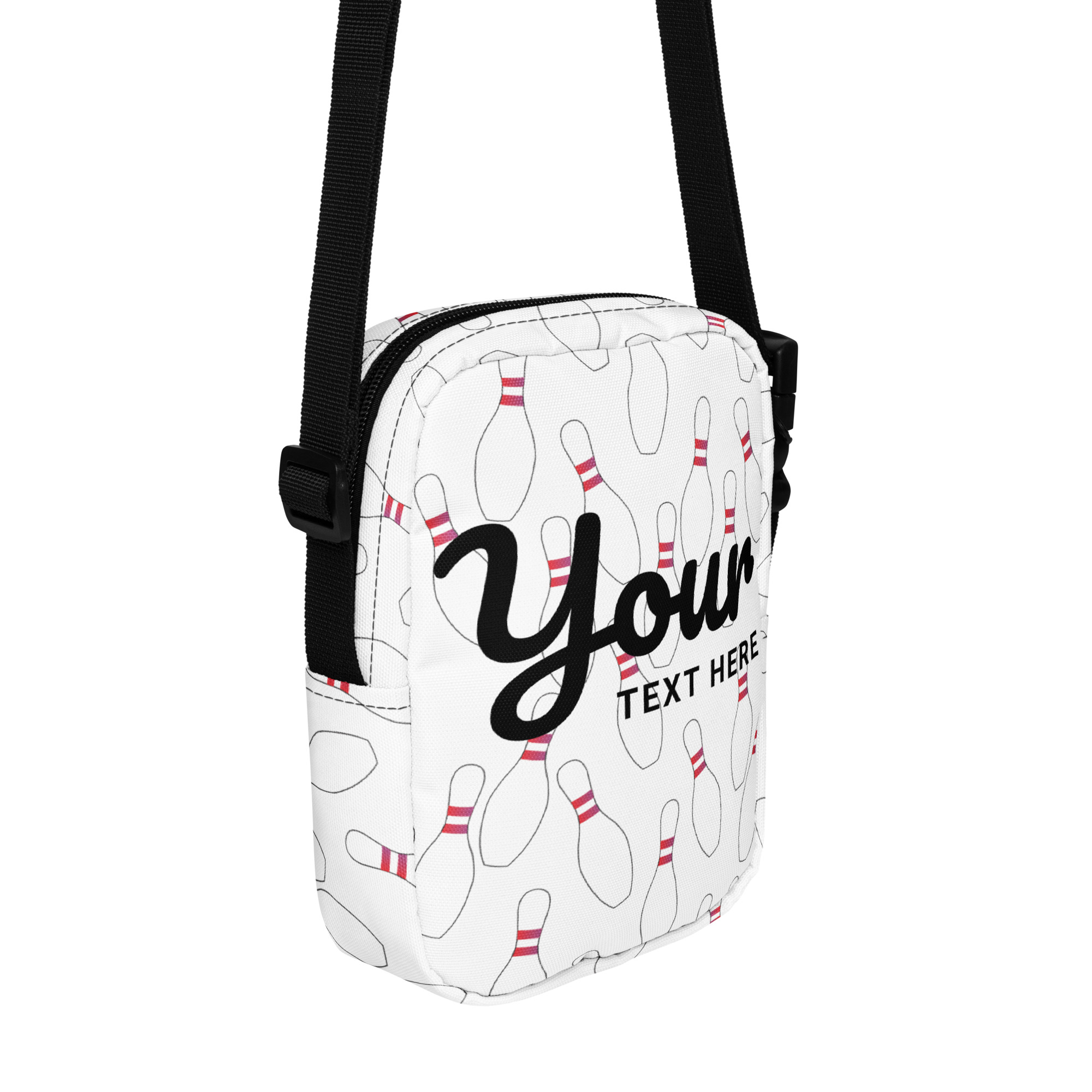 Bowling pin Utility crossbody bag personalized - Image 2