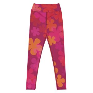 Retro Floral Yoga Leggings