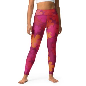 Retro Floral Yoga Leggings