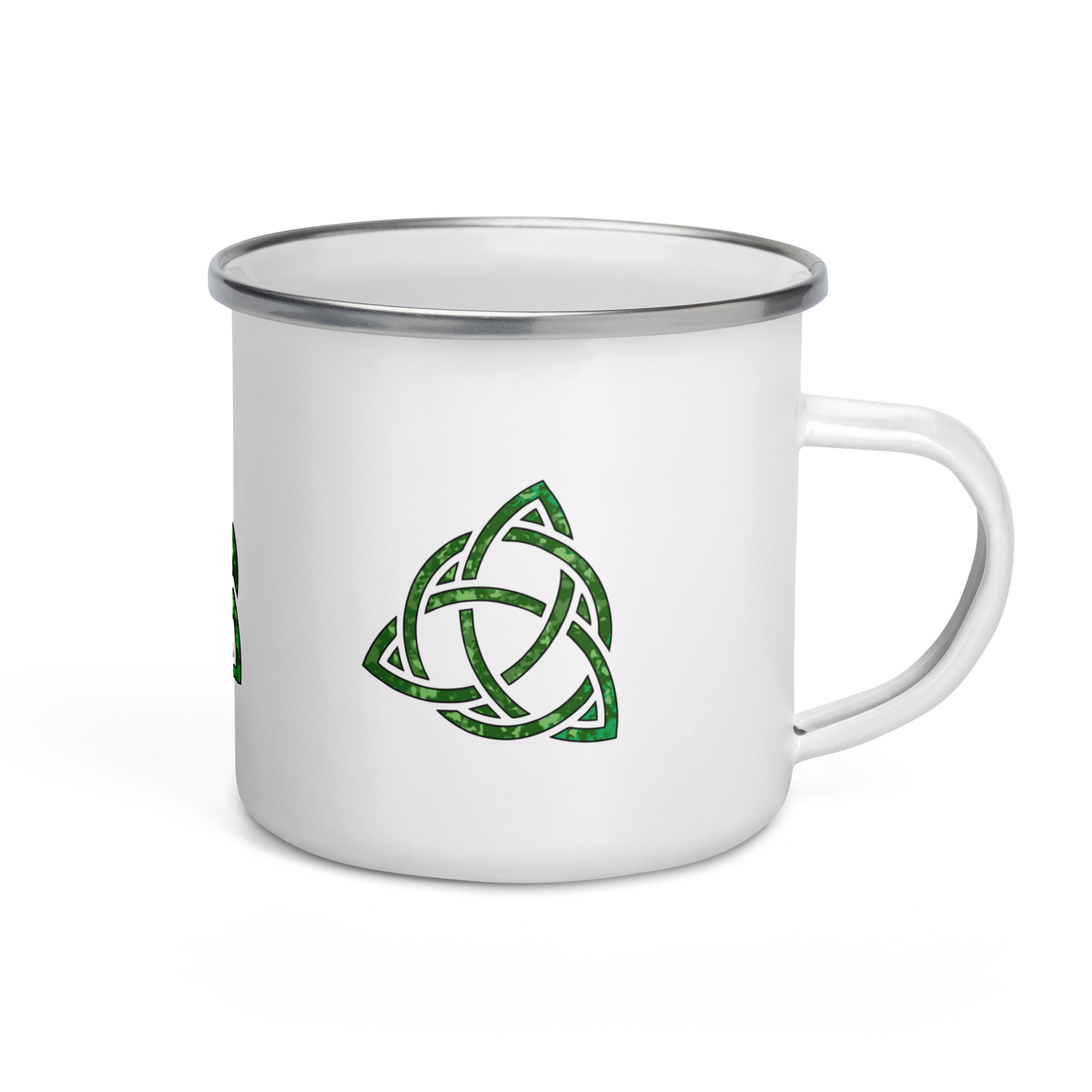 Celtic Trinity Large Knot Triquetra Enamel Mug - Image 3