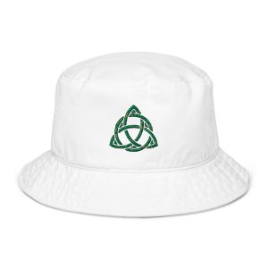 Celtic Trinity Knot Triquetra Organic bucket hat