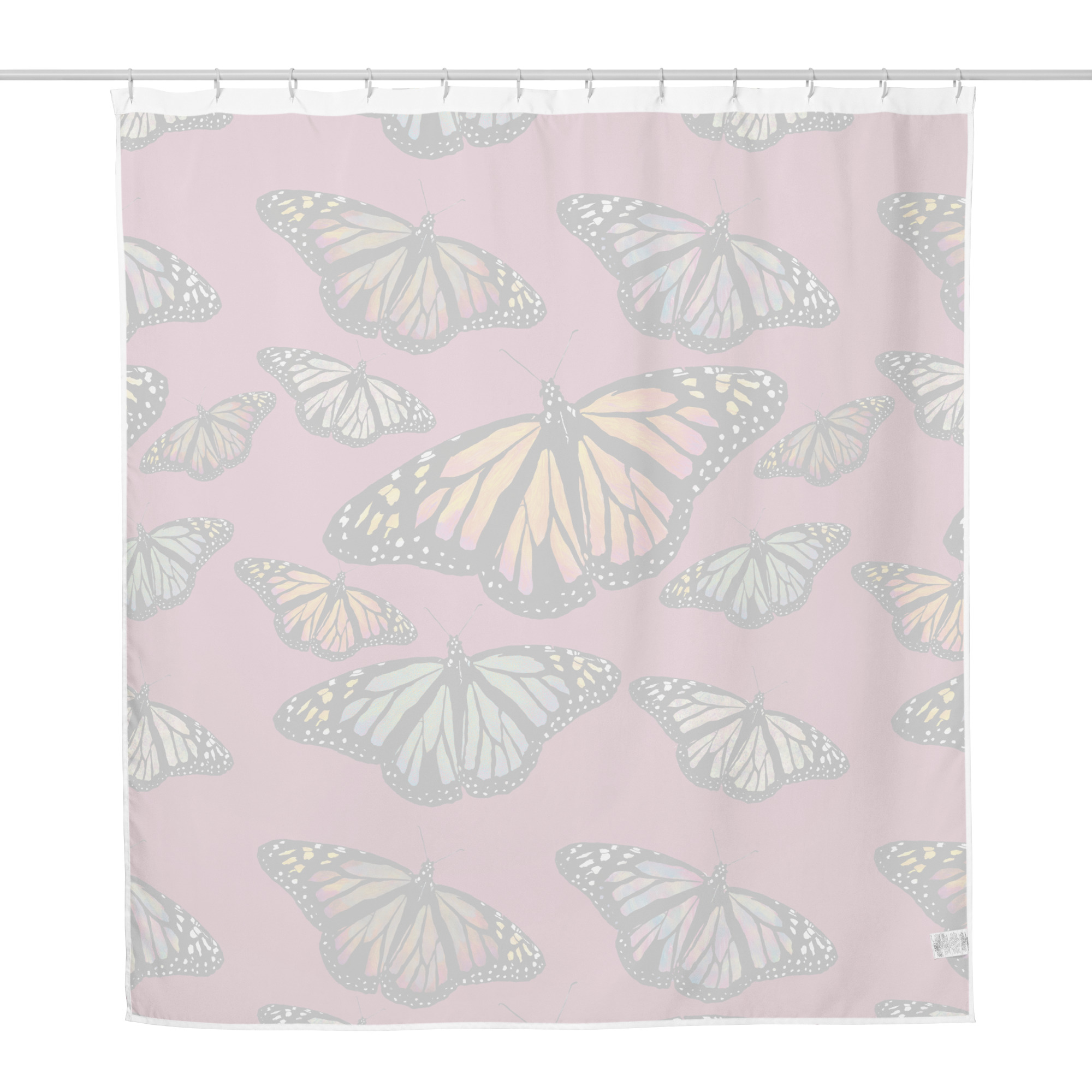 Colorful Butterfly Shower curtain - Image 3