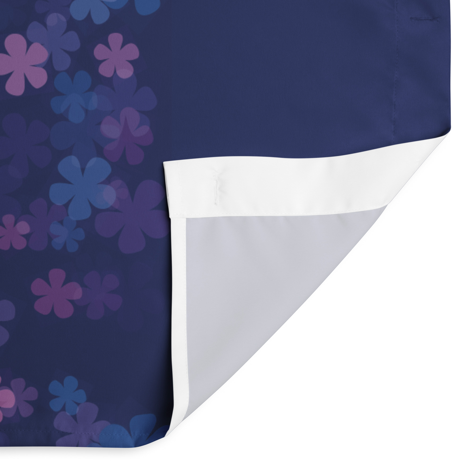 Midnight Retro Floral Shower curtain - Image 6