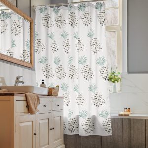 Pineapple Abstract Art Shower curtain