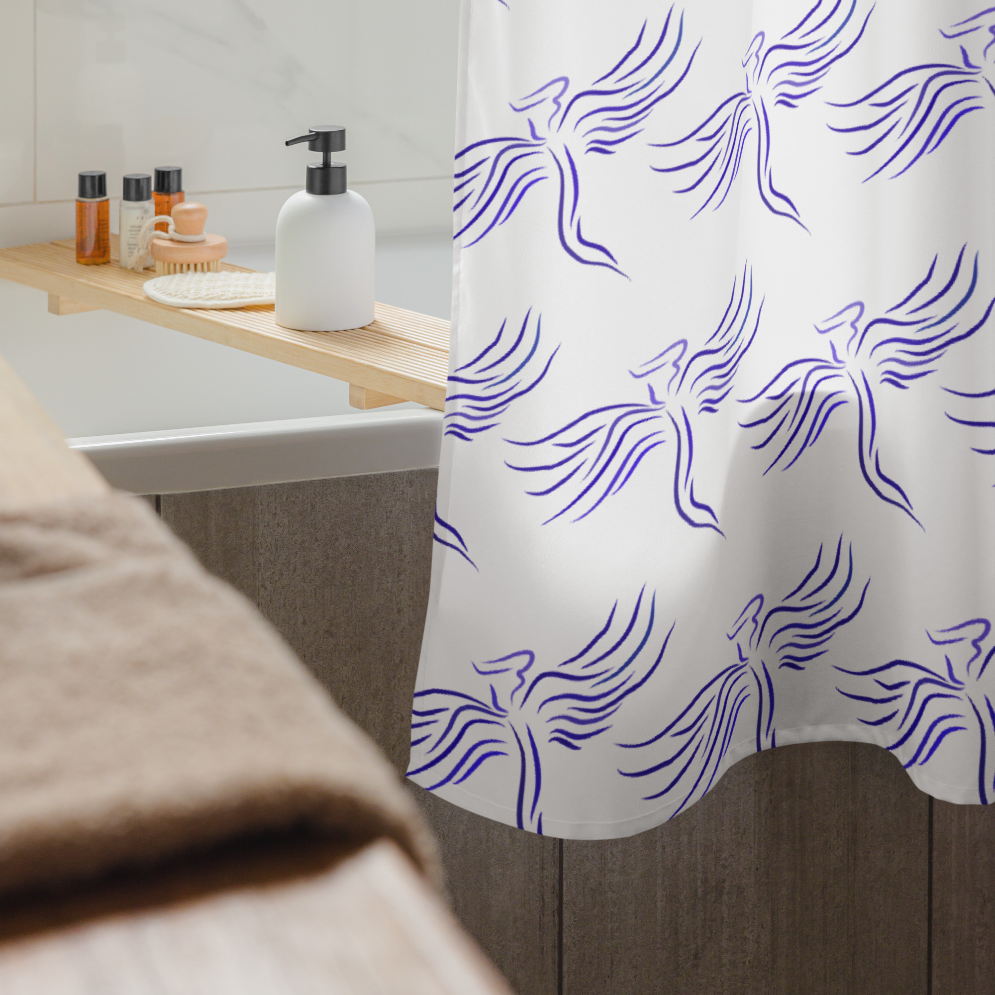Guardian Angel Shower curtain - Image 6