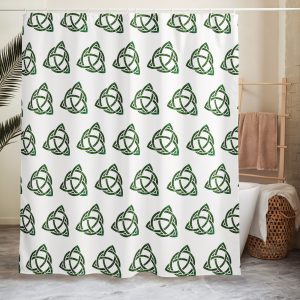 Celtic Trinity Knot Triquetra Shower curtain