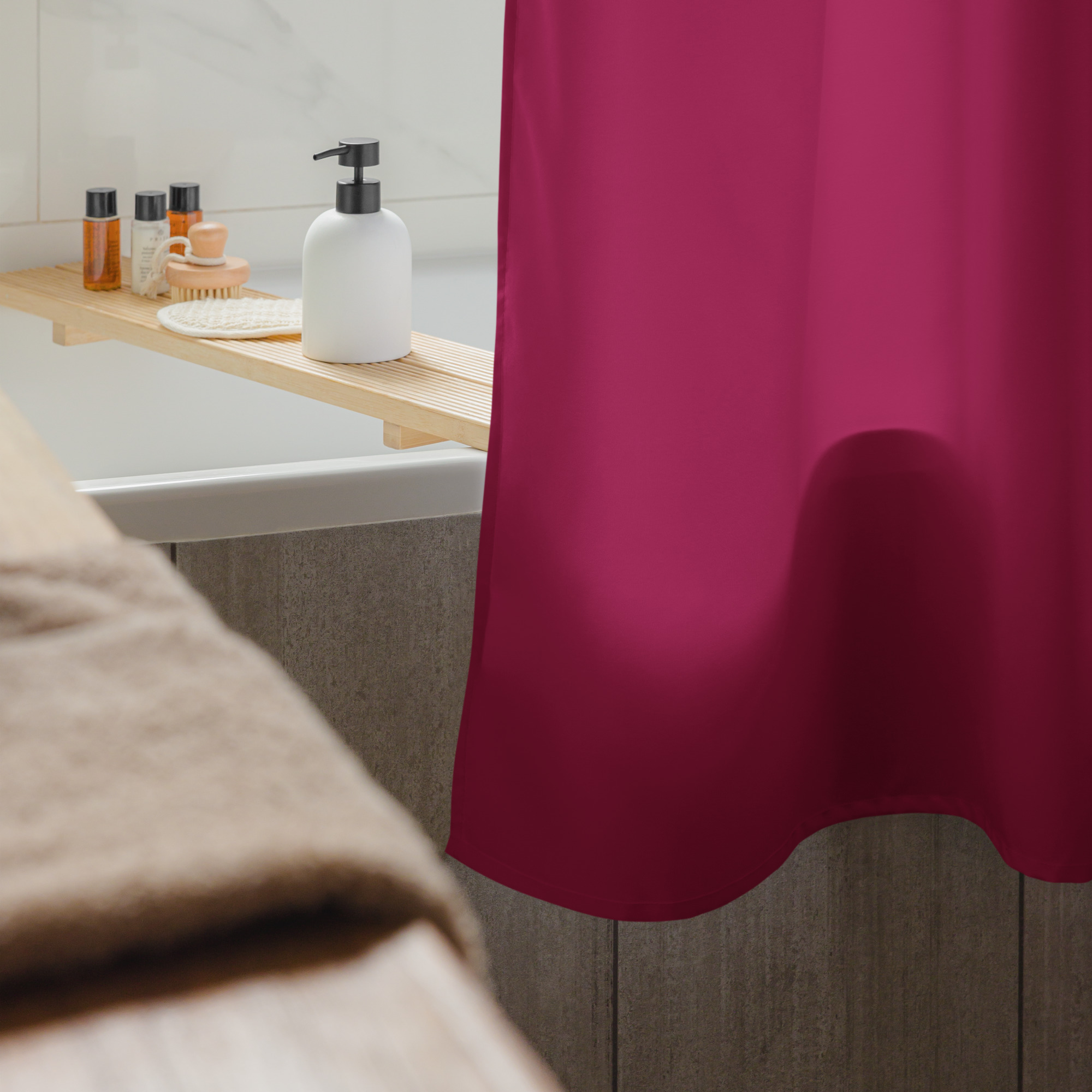 Retro Floral Shower curtain - Image 6