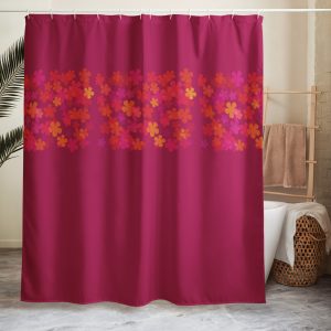 Retro Floral Shower curtain