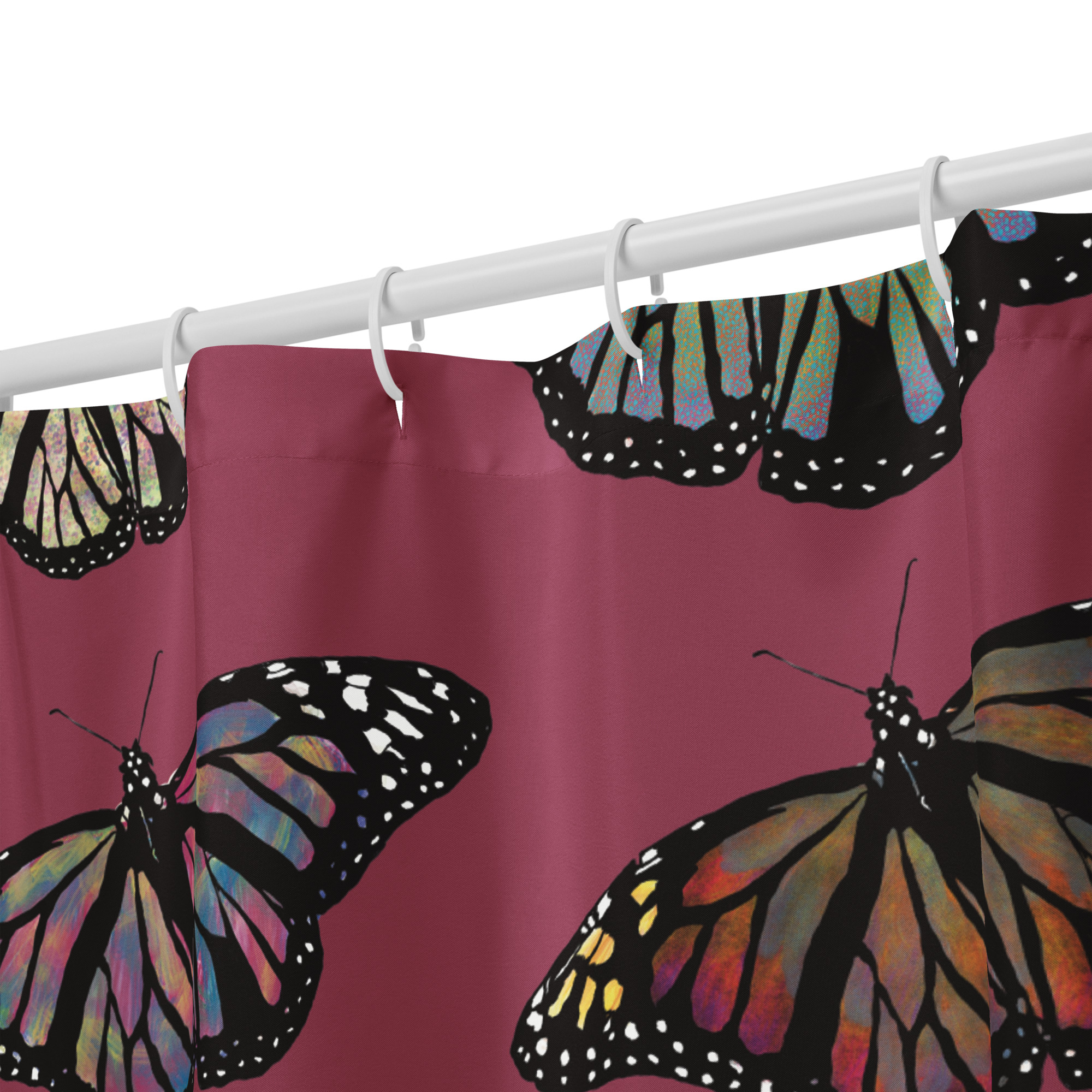 Colorful Butterfly Shower curtain - Image 7