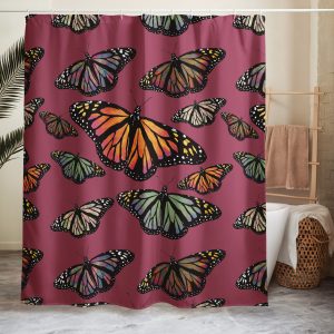 Colorful Butterfly Shower curtain