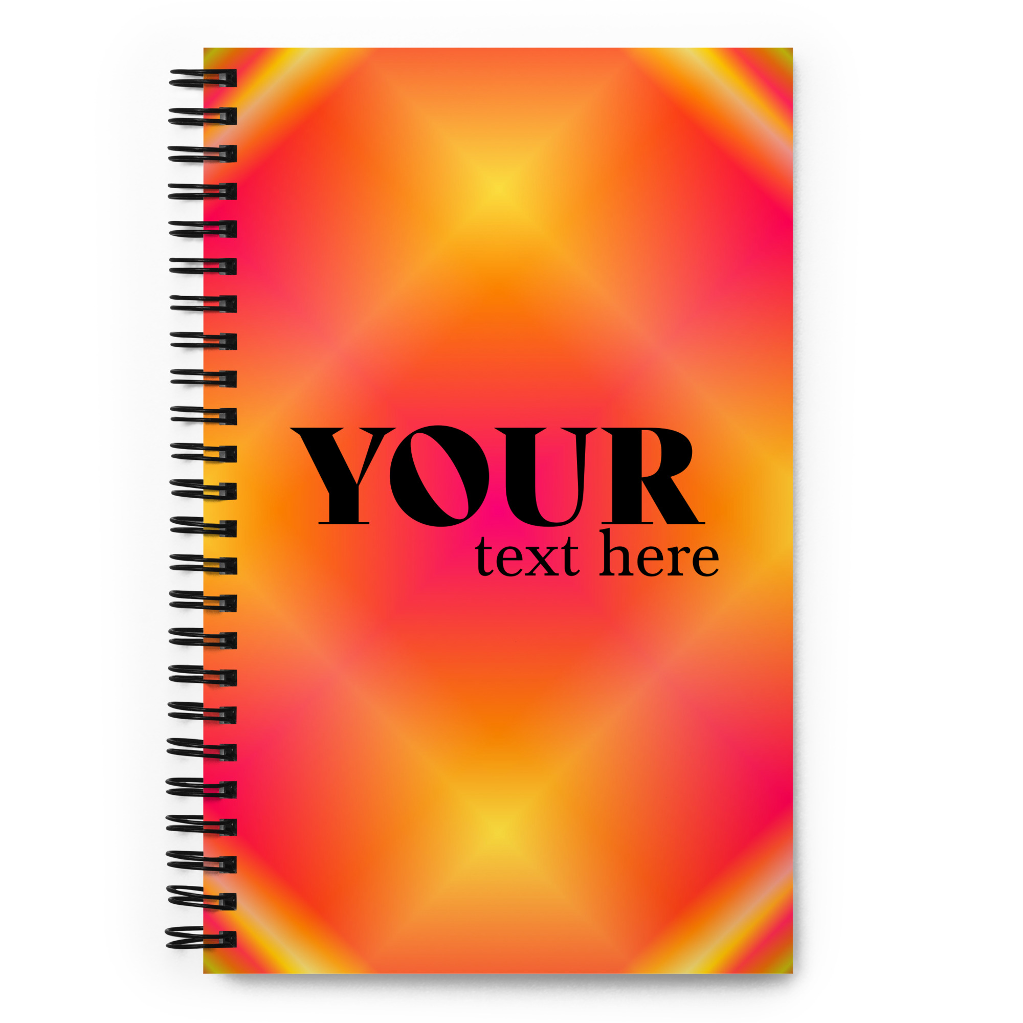 Orange Spiral Dotted Line Notebook - Image 2