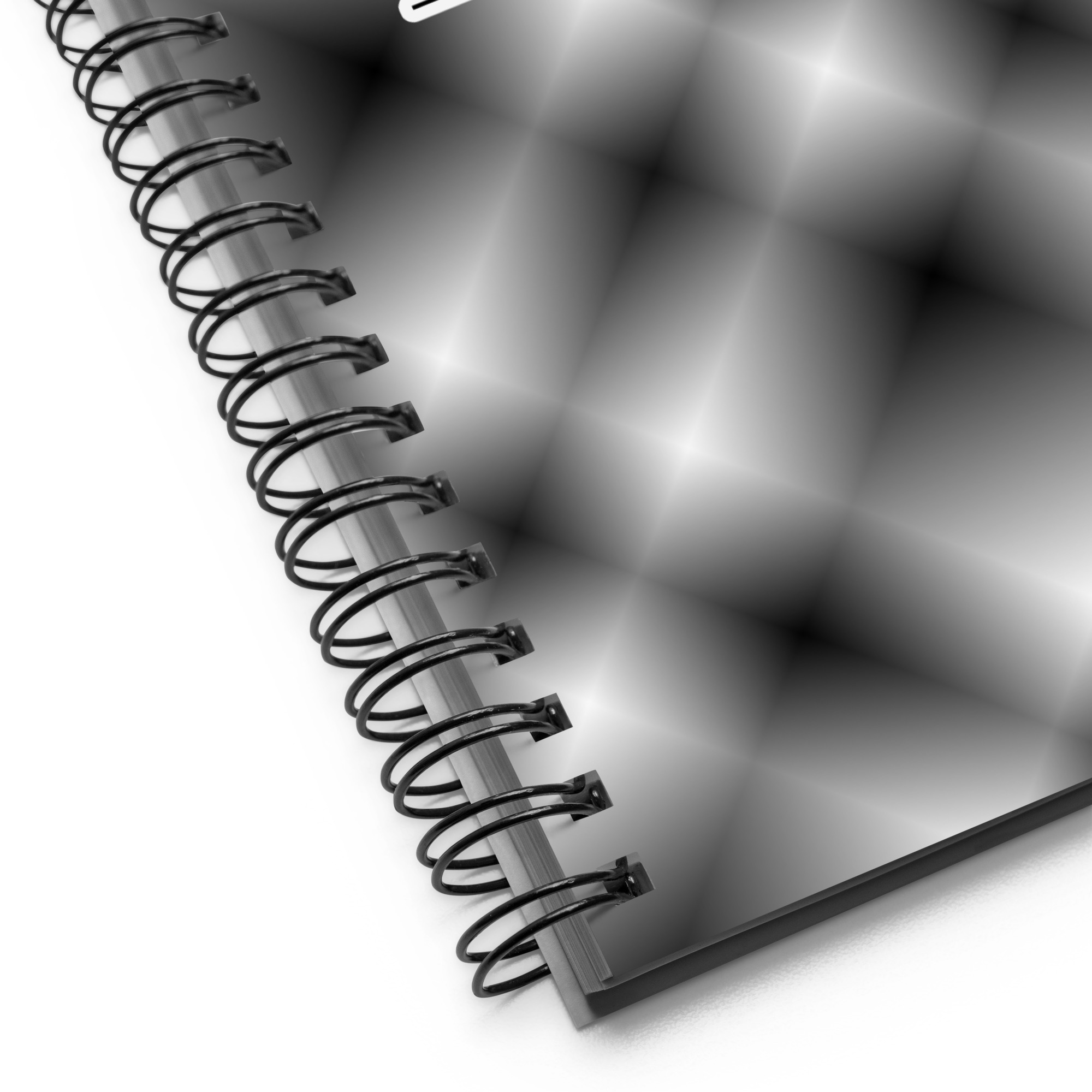 Black Plaid Spiral Dotted Line Notebook - Image 9