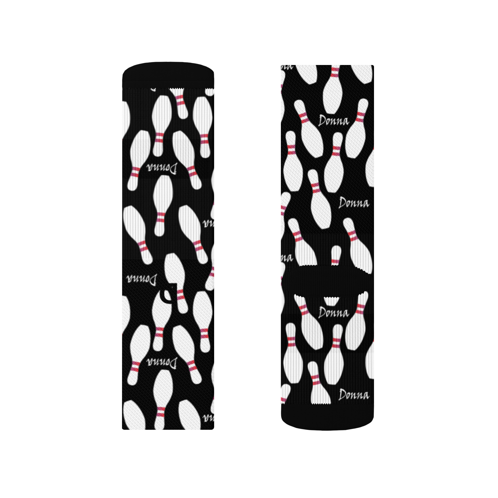 Personalized Bowling Pin Crew socks - Image 2