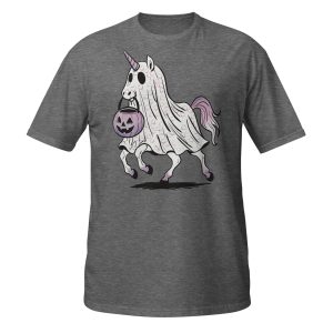 Unicorn with Purple Halloween Short-Sleeve Unisex T-Shirt