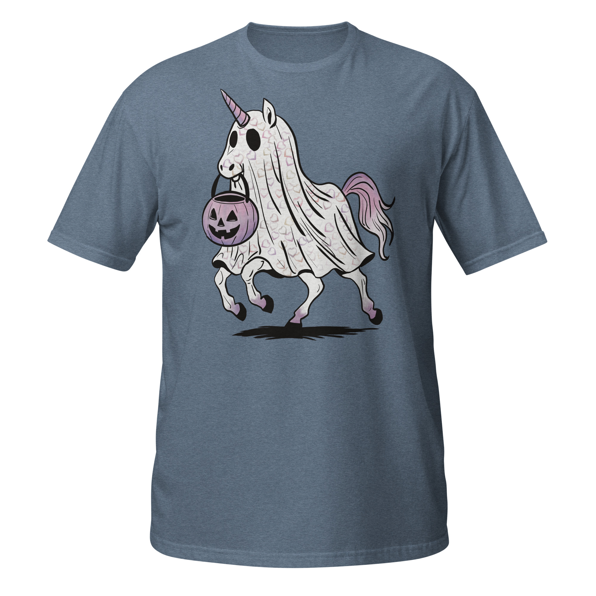 Unicorn with Purple Halloween Short-Sleeve Unisex T-Shirt - Image 6