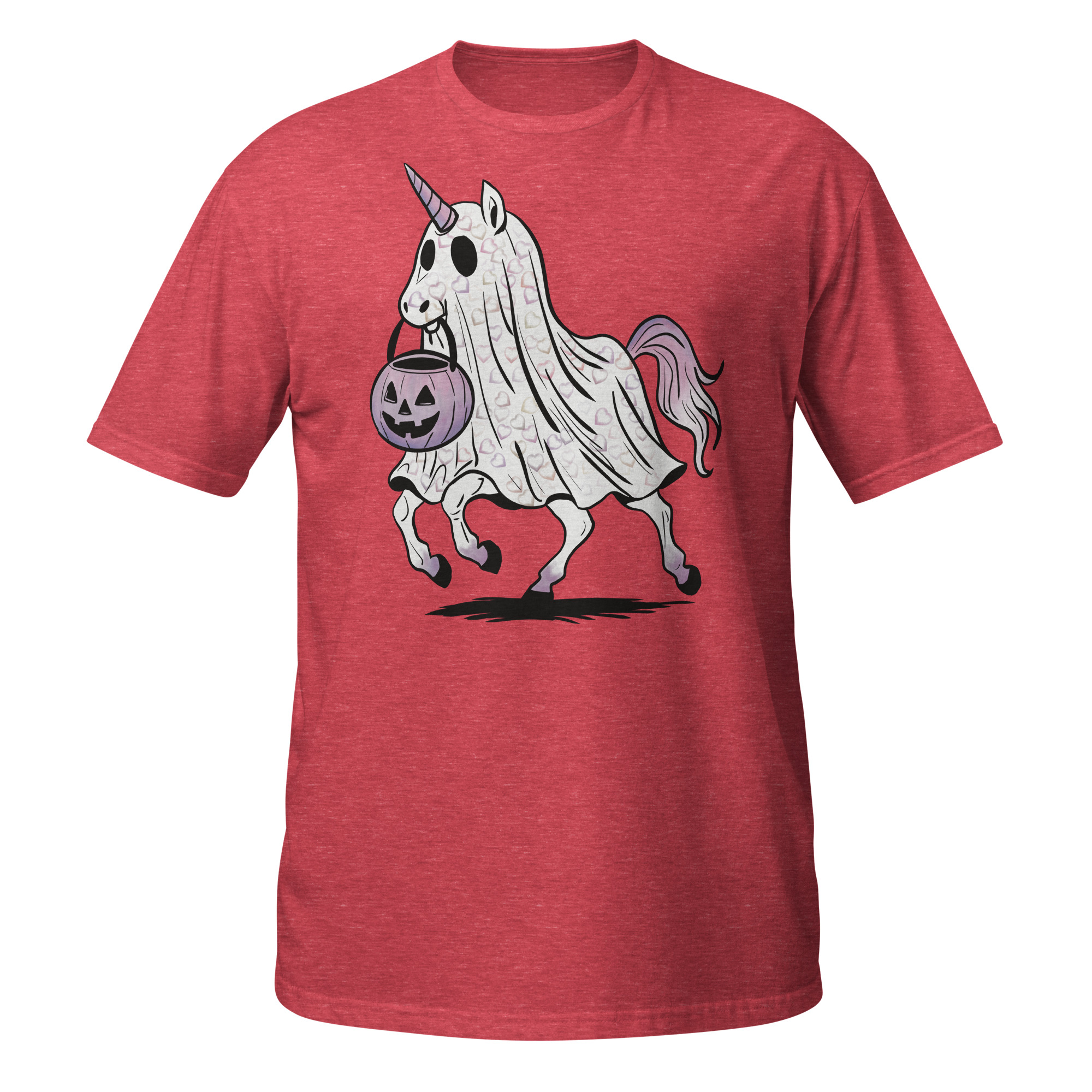 Unicorn with Purple Halloween Short-Sleeve Unisex T-Shirt - Image 3