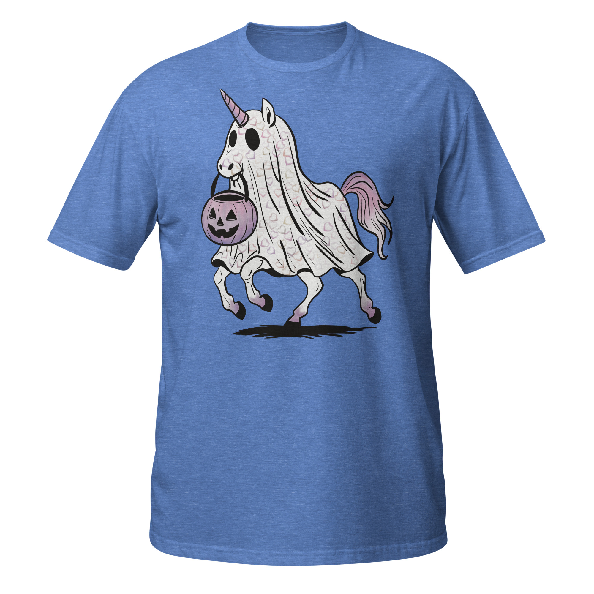 Unicorn with Purple Halloween Short-Sleeve Unisex T-Shirt - Image 8