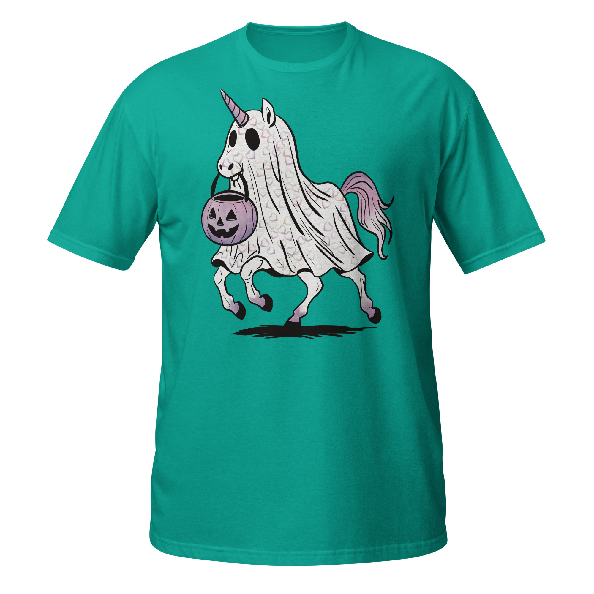Unicorn with Purple Halloween Short-Sleeve Unisex T-Shirt - Image 9