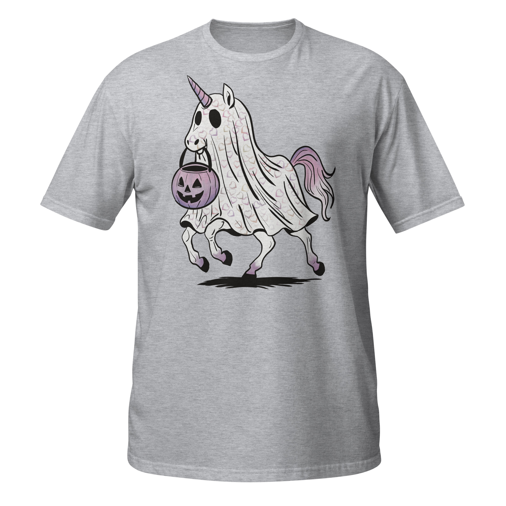 Unicorn with Purple Halloween Short-Sleeve Unisex T-Shirt - Image 12