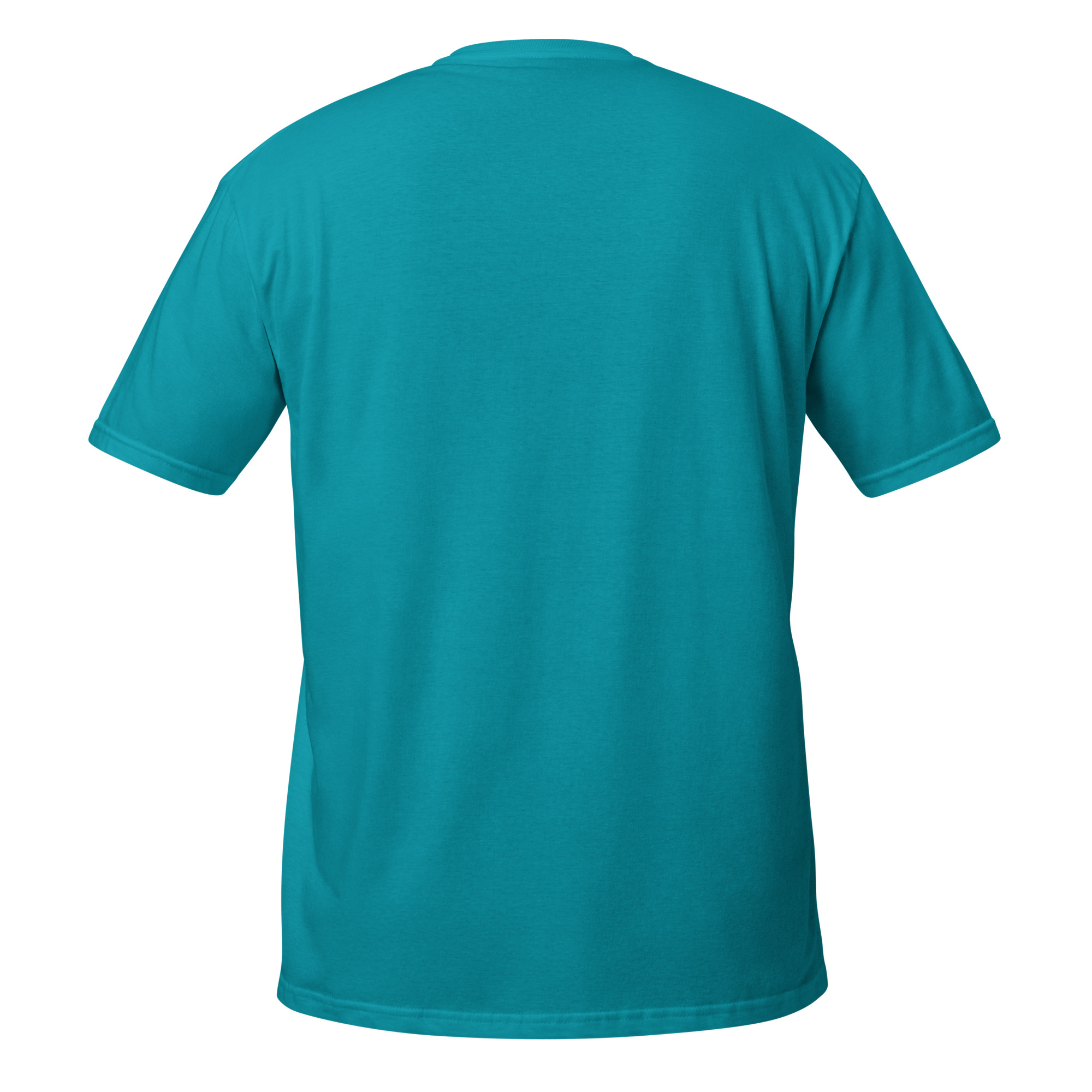 Grateful Thankful Blessed Teal Feathers Short-Sleeve Unisex T-Shirt - Image 10