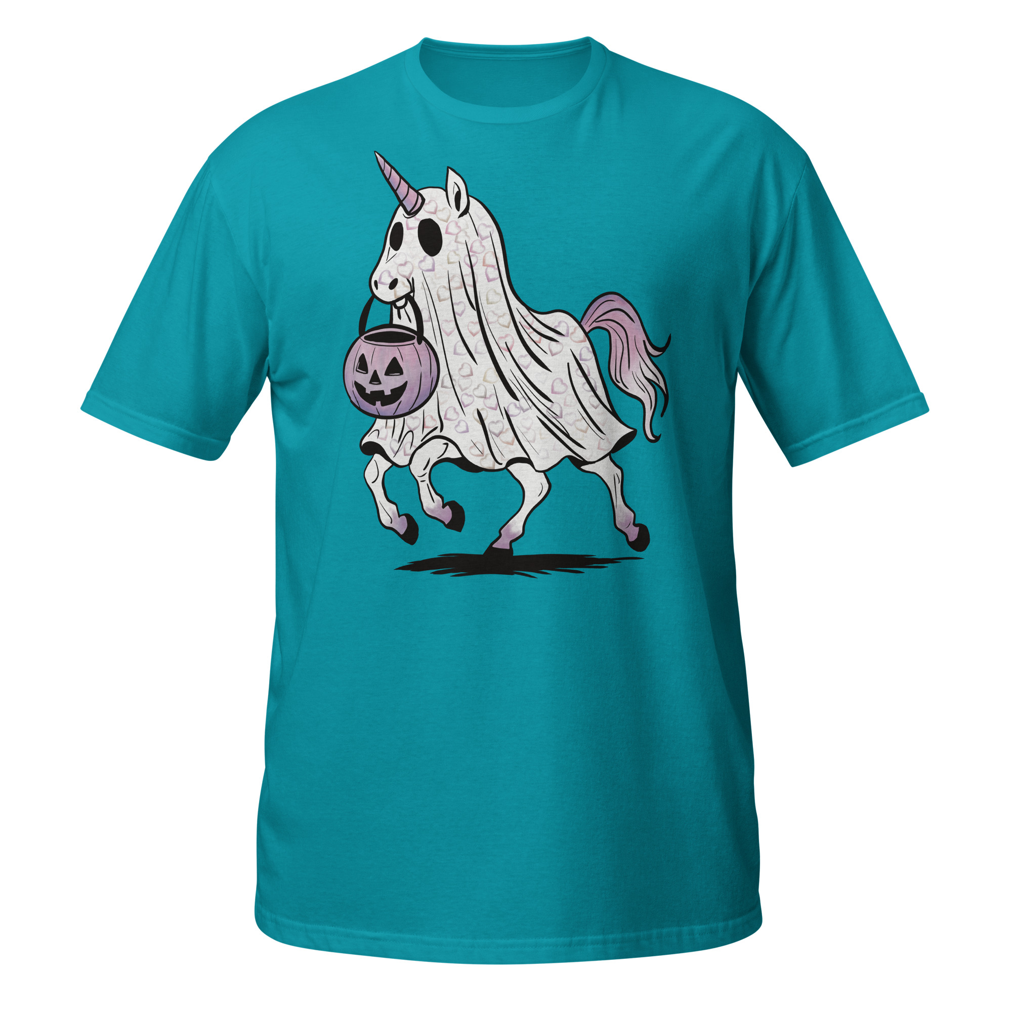 Unicorn with Purple Halloween Short-Sleeve Unisex T-Shirt - Image 7